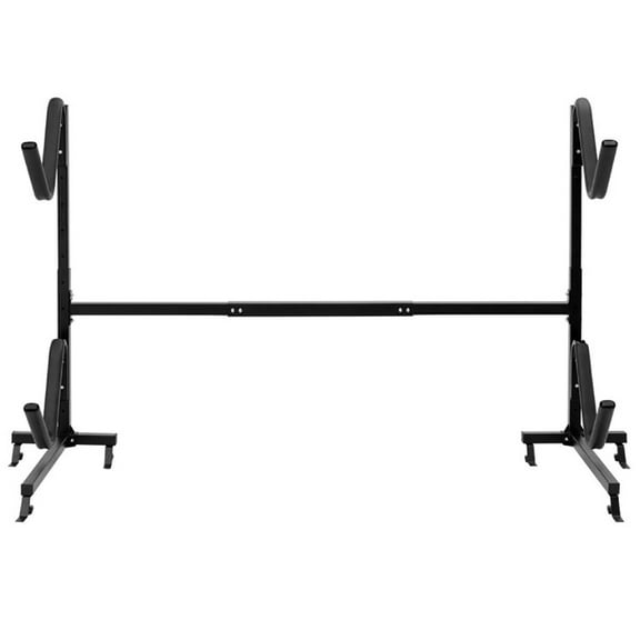 Demifill Kayak Storage Rack, Heavy Duty Freestanding Kayak Stands, Freestanding Height Adjustable Dual Kayak Storage Rack, Black