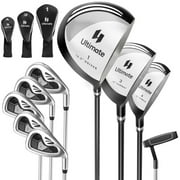 Demifill Men's 9 Pieces Complete Golf Club Set, Complete Golf Club Set, Gray