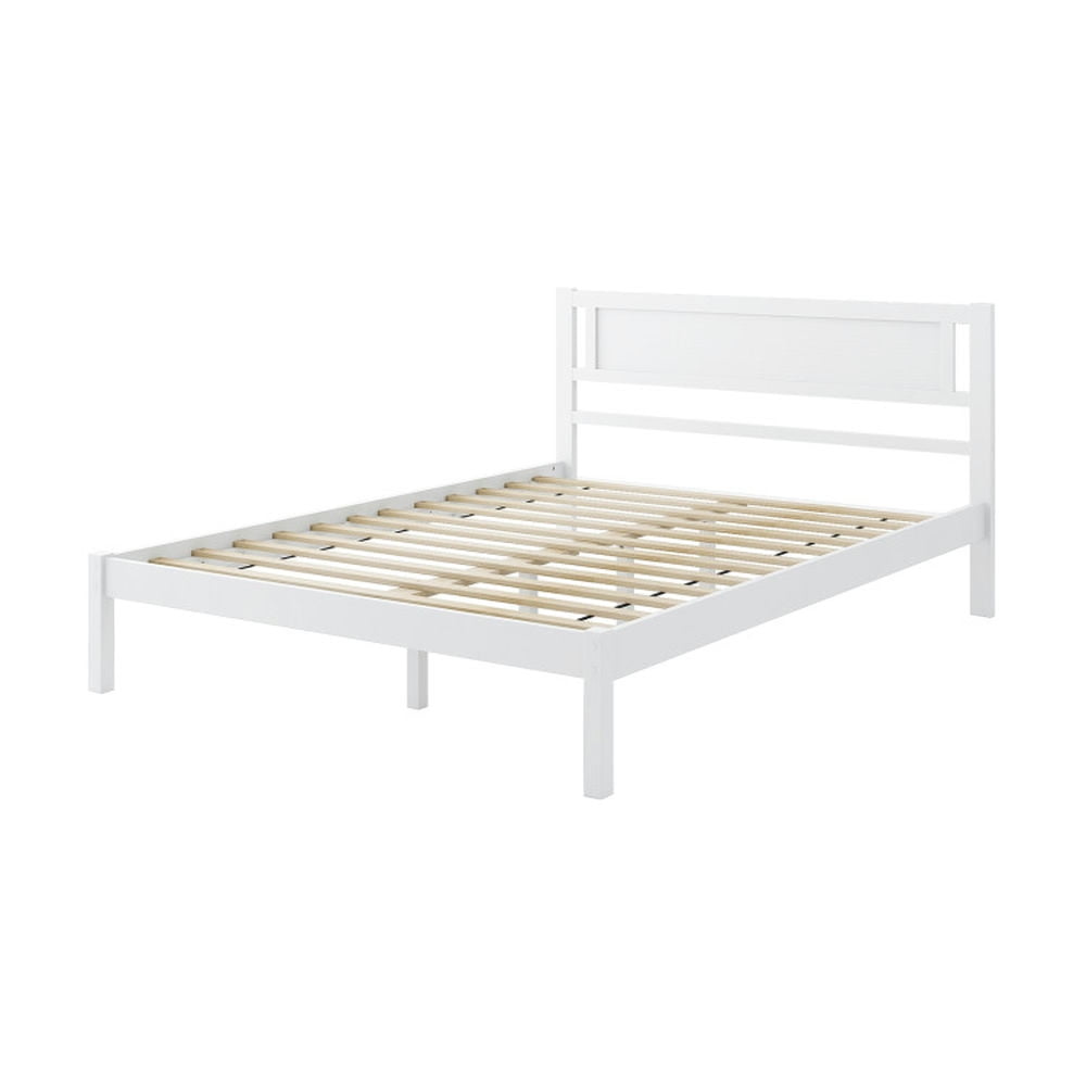 Demifill Twin/Full/Queen Size Wood Bed Frame with Headboard and Wooden