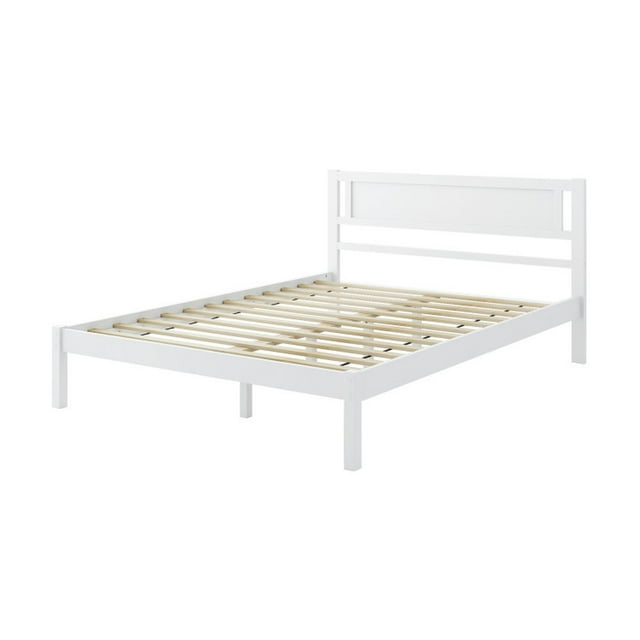 Demifill Twin/Full/Queen Size Wood Bed Frame with Headboard and Wooden