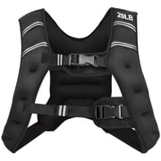 Demifill Weighted Vest, Training Weight Vest Workout Equipment with Adjustable Buckles and Mesh Bag-20 lbs,for Fitness, Strength Training, Running, Body West for Men Women Kids, Black