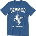 thumbnail image 1 of Demigod In Training Greek Myth Percy Jackson T-Shirt, 1 of 4