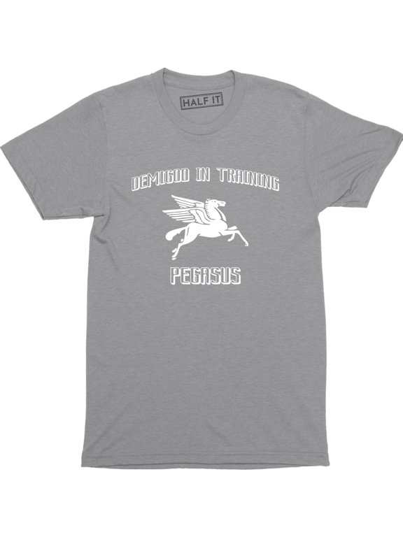 Demigod In Training Pegasus Funny Flaying horse Fitness Exercise Mens T-Shirt