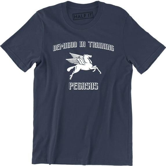 Demigod In Training Pegasus Funny Flaying horse Fitness Exercise Mens T-Shirt
