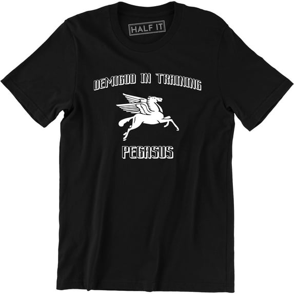Demigod In Training Pegasus Funny Flaying horse Fitness Exercise Mens T-Shirt