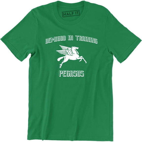 Demigod In Training Pegasus Funny Flaying horse Fitness Exercise Mens T-Shirt