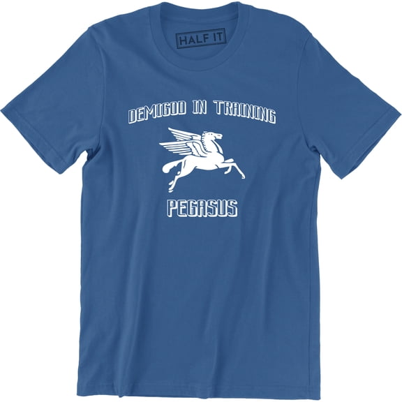Demigod In Training Pegasus Funny Flaying horse Fitness Exercise Mens T-Shirt