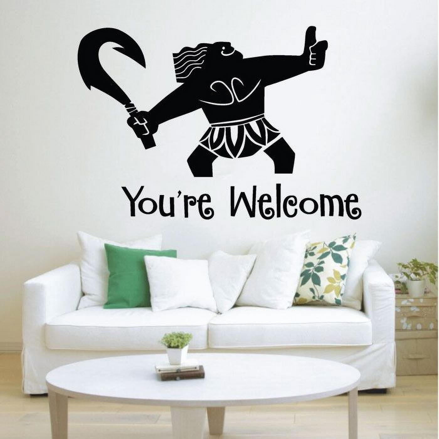 Demigod Maui You're Welcome Moana Disney Vinyl Wall Art Sticker Decal ...