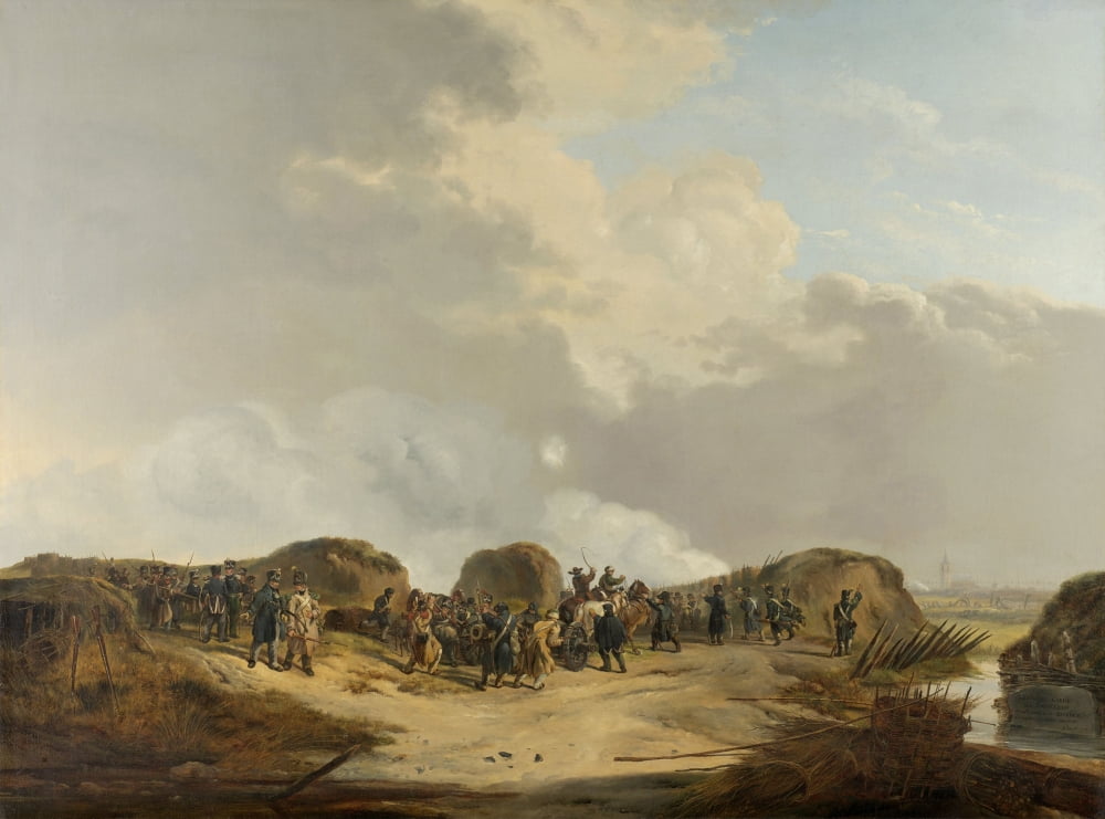 Demilune Constructed At The Siege Of Naarden Canvas Art - (24 x 18)