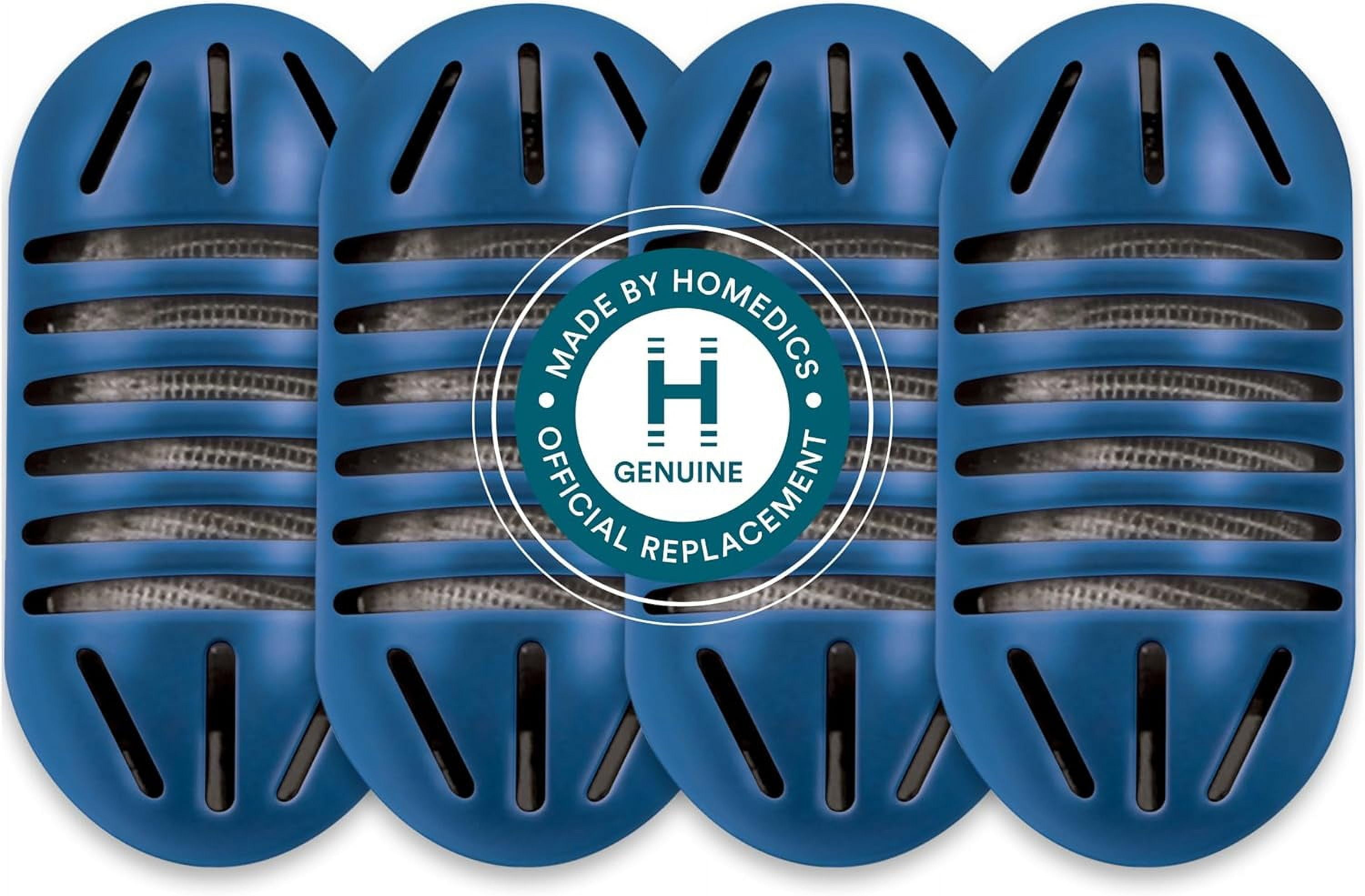 Demineralization Cartridge for Ultrasonic Humidifiers – 4-Pack Humidifier Filter Replacements, Filters Mineral Deposits and Purifies Water in Air Bedroom, Plants, Office Blue
