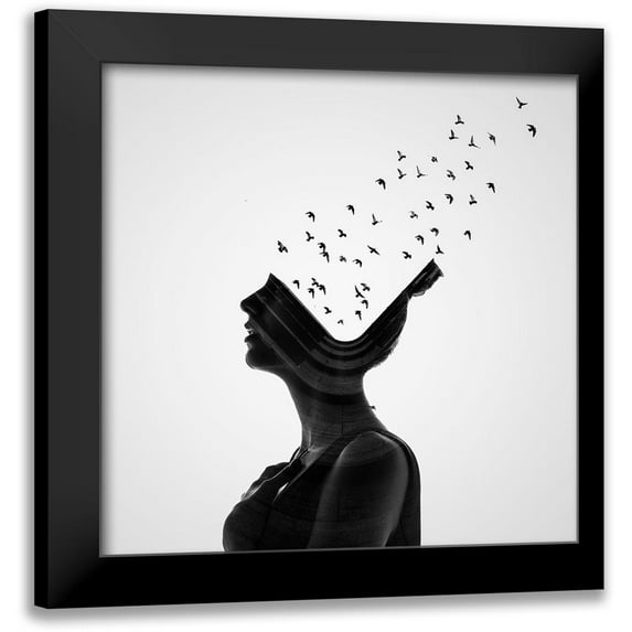 Demir, Erkin 20x20 Black Modern Framed Museum Art Print Titled - Untitled