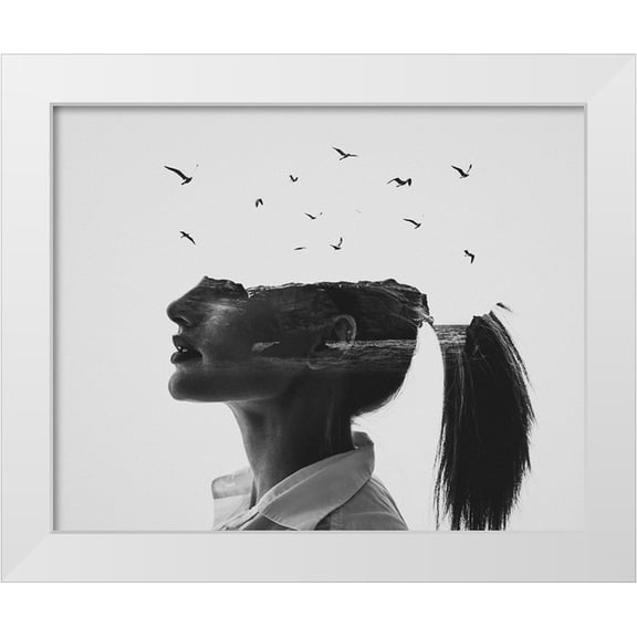 Demir, Erkin 32x26 White Modern Wood Framed Museum Art Print Titled - Zephyr