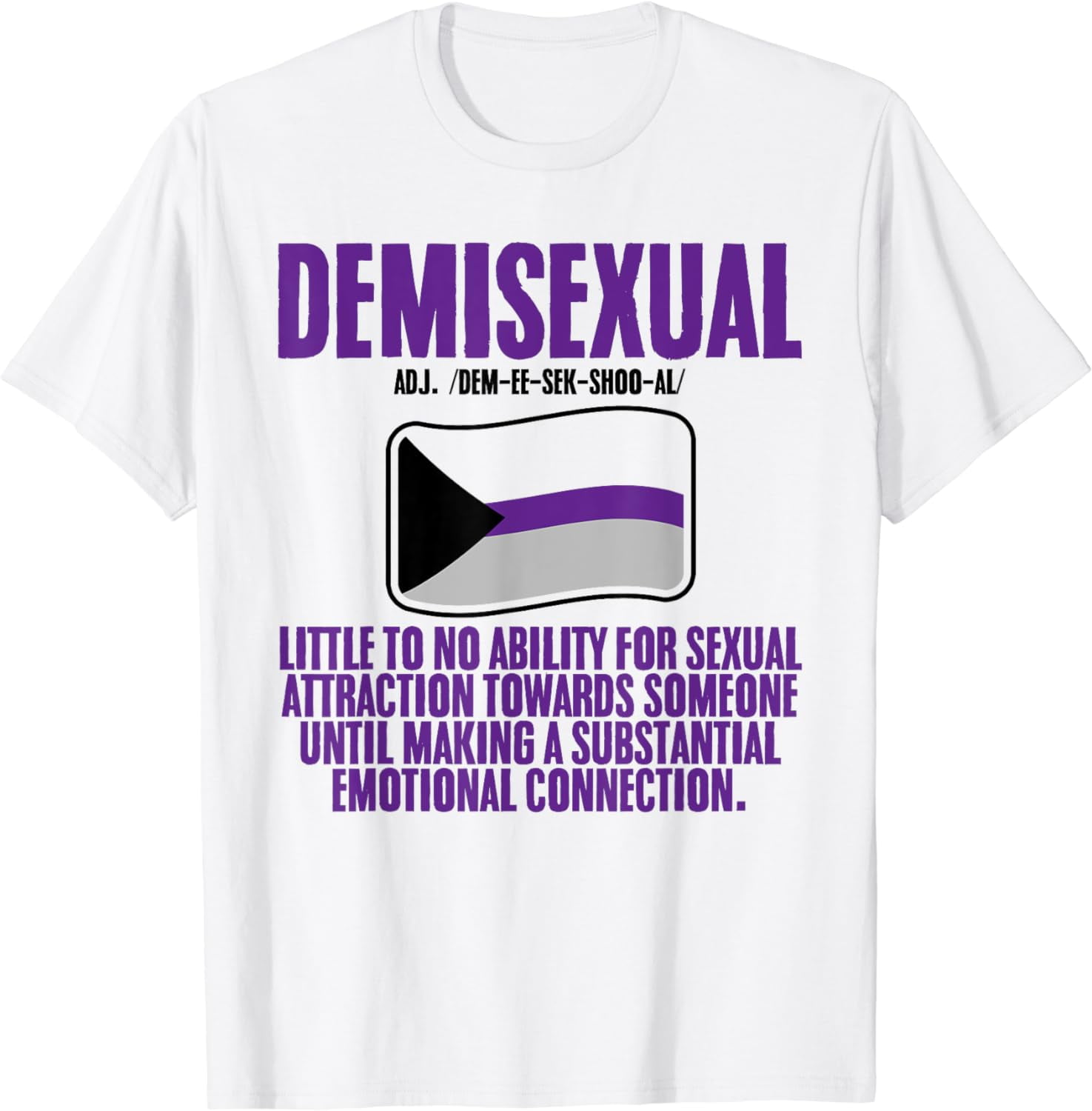 Demisexual Pride Flag Definition T-Shirt - Walmart.com
