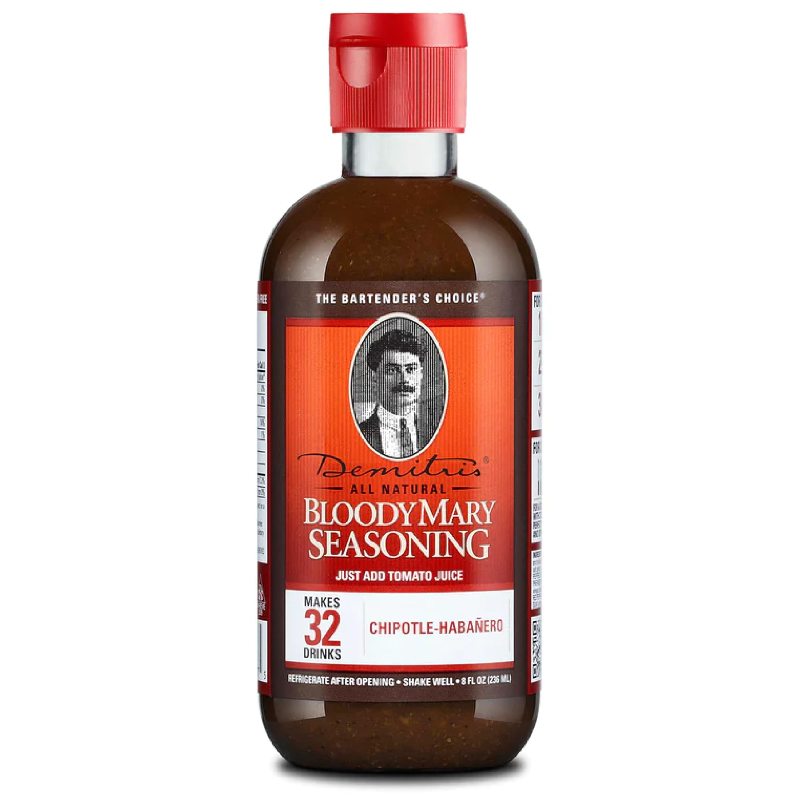 Demitris Chipotle Habanero Bloody STF9 Mary Seasoning Mix, 8 Fluid