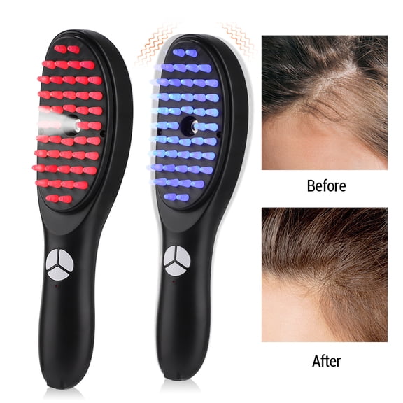 Democe Ultrasonic Electric Scalp Massager Comb, Head Massage Brush, Hair Restoring Brush for Thinning Hair Care, Anti-Tangle Steamer