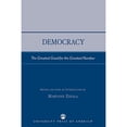 thumbnail image 1 of Pre-Owned Democracy: The Greatest Good for the Greatest Number (Paperback 9780761826187) by Maryann Zihala, 1 of 1