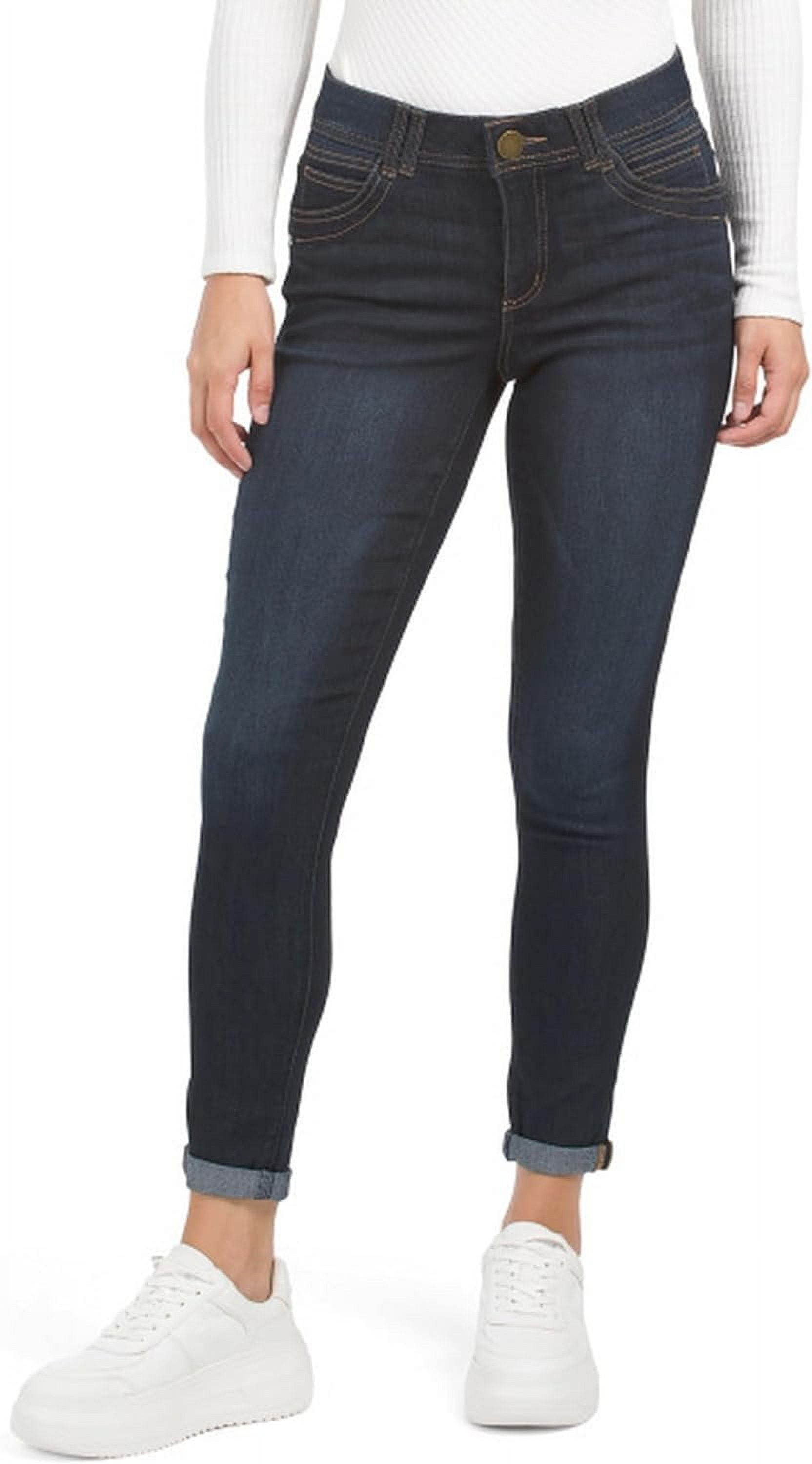 Denim Women Ankle-Length Cuffed Jeans