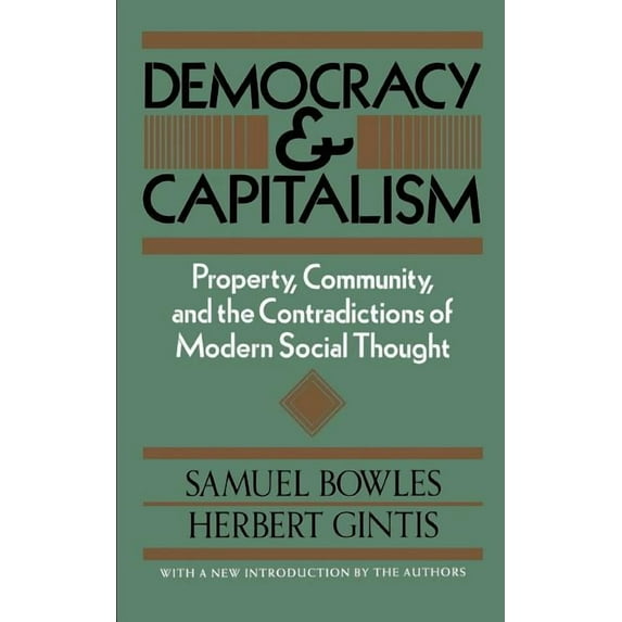 Democracy and Capitalism, (Paperback)