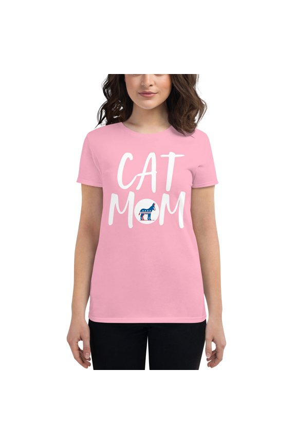 Democrat Cat Mom Tee