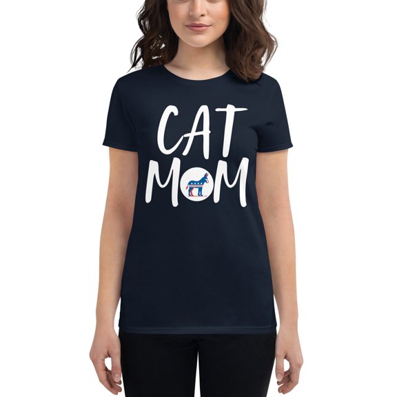 Democrat Cat Mom Tee