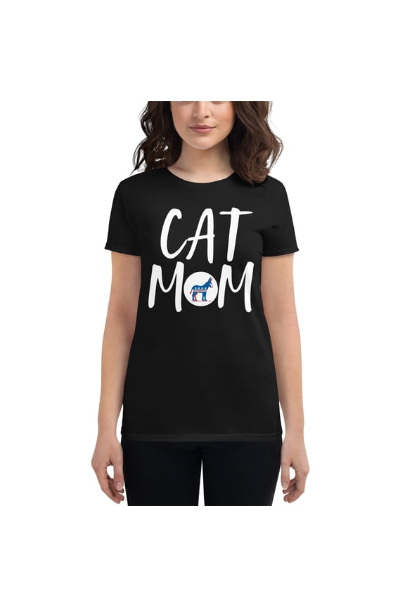 Democrat Cat Mom Tee