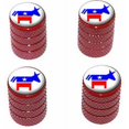 thumbnail image 1 of Democrat Democratic Donkey Tire Rim Wheel Aluminum Valve Stem Caps, Multiple Colors, 1 of 1