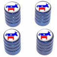thumbnail image 1 of Democrat Democratic Donkey Tire Rim Wheel Aluminum Valve Stem Caps, Multiple Colors, 1 of 1
