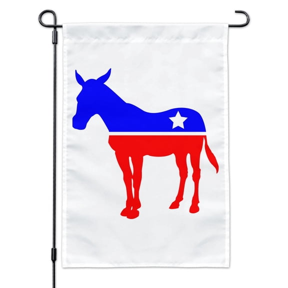 Democrat Donkey Liberal America Political Party Garden Yard Flag
