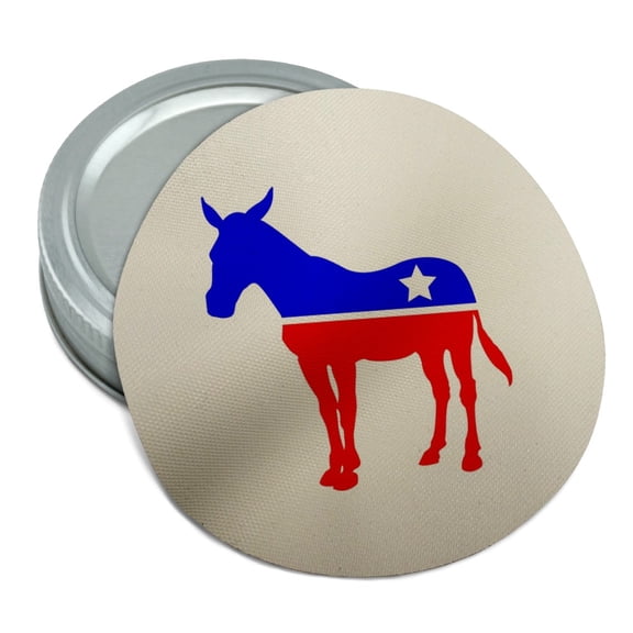 Democrat Donkey Liberal America Political Party Round Rubber Non-Slip Jar Gripper Lid Opener