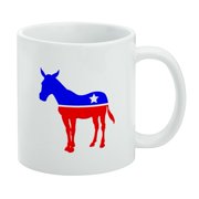 Democrat Donkey Liberal America Political Party White Mug