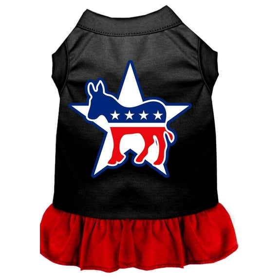 Pet Dog Cat Dress Screen Printed, "Democrat"