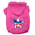 thumbnail image 1 of Democrat Screen Print Pet Hoodies, Bright Pink - Extra Large 16, 1 of 1