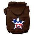 thumbnail image 1 of Democrat Screen Print Pet Hoodies, Brown - 2XL 18, 1 of 1