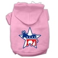 thumbnail image 1 of Democrat Screen Print Pet Hoodies, Light Pink - Extra Small 8, 1 of 1