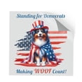 thumbnail image 1 of Democratic Australian Shepherd Making Woof Count Election 2024 Cutout Transfer Sticker Aussie Dog Lover Gifts Transparent Decal Art Decor - 01001, 1 of 5