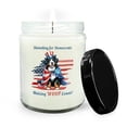 thumbnail image 1 of Democratic Bernese Mountain Dog Making Woof Count Election 2024 Soy Wax Candle Berner Lover Gifts 16oz White Vanilla Candle - 01001, 1 of 5