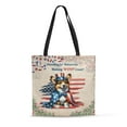 thumbnail image 1 of Democratic Corgi Making Woof Count Election 2024 All Over Print 3D Canvas Tote Bag Welsh Corgi Dog Lover Gifts Idea Reusable Handbag - 01001, 1 of 5