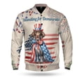 thumbnail image 1 of Democratic German Shorthaired Pointer Making Woof Count Election 2024 All Over Print 3D Baseball Jacket GSP Lover Dog Gift Bomber Jacket Softball - 01001, 1 of 6