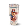 thumbnail image 1 of Democratic Pomeranian Making Woof Count Election 2024 30oz Stainless Steel Tumbler Insulated Cup with Lid Pom Dog Lover Gifts - 01001, 1 of 5