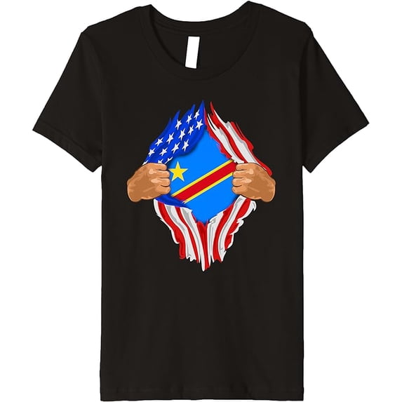 Democratic Republic Of Congo Blood Inside Me Shirt Flag Gift