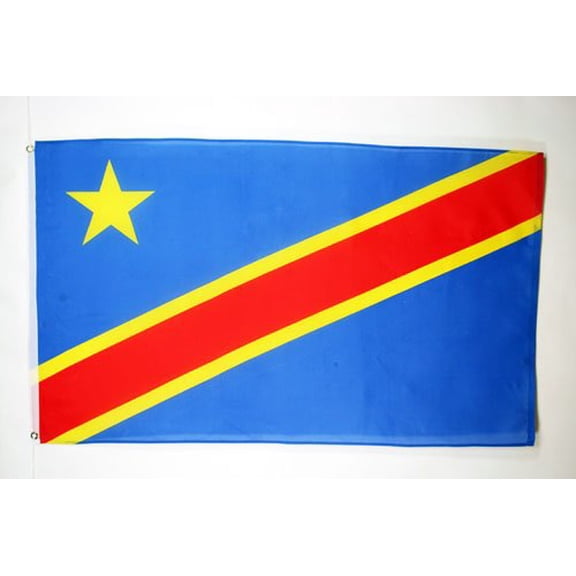 AZ Flag Democratic Republic of the Congo Flag 3x5 ft 2 Grommets