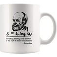 thumbnail image 1 of Democritus and Entopy Science Teacher Student Greek Philosopher Mug Geek Ancient Athens - 11 oz Ceramic Coffee Cup - White, 1 of 4