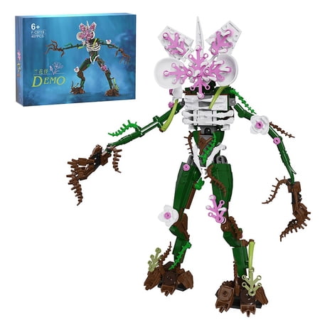 Stranger Thingg Demogorchid Monster Building Blocks Toy Open Mouth Monster Building Toy Orchid Flower Monster Building Kit,Collectible Desk Decorations for TV Fans(407Pcs)
