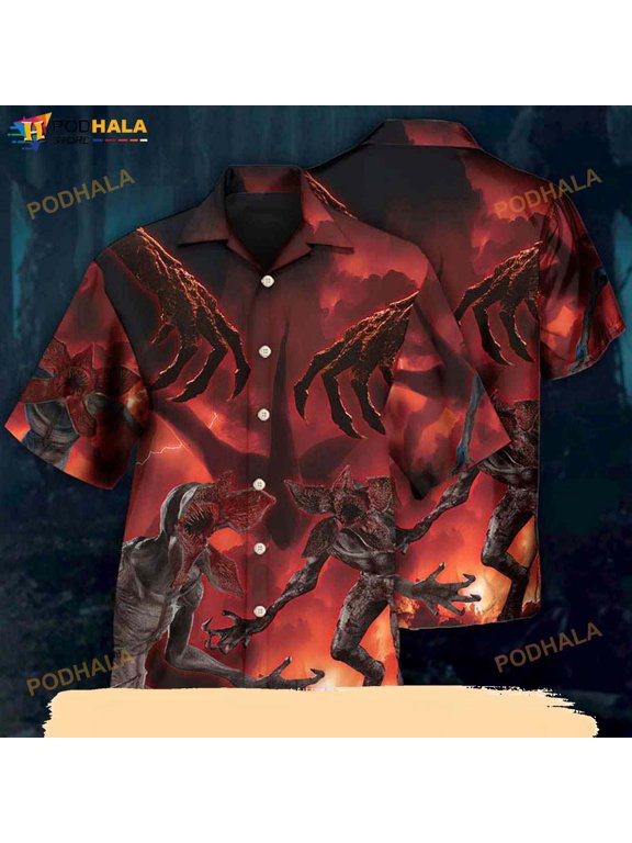 Demogorgon Scary Monster Universe 3D Funny Hawaiian Shirt
