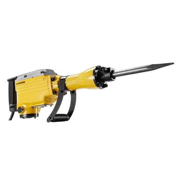 Demolition Jack Hammer 2200W - Electric Concrete Breaker, 1350 BPM, 4 Chisels, Gloves, 360 Handle - for Trenching, Breaking, & Construction