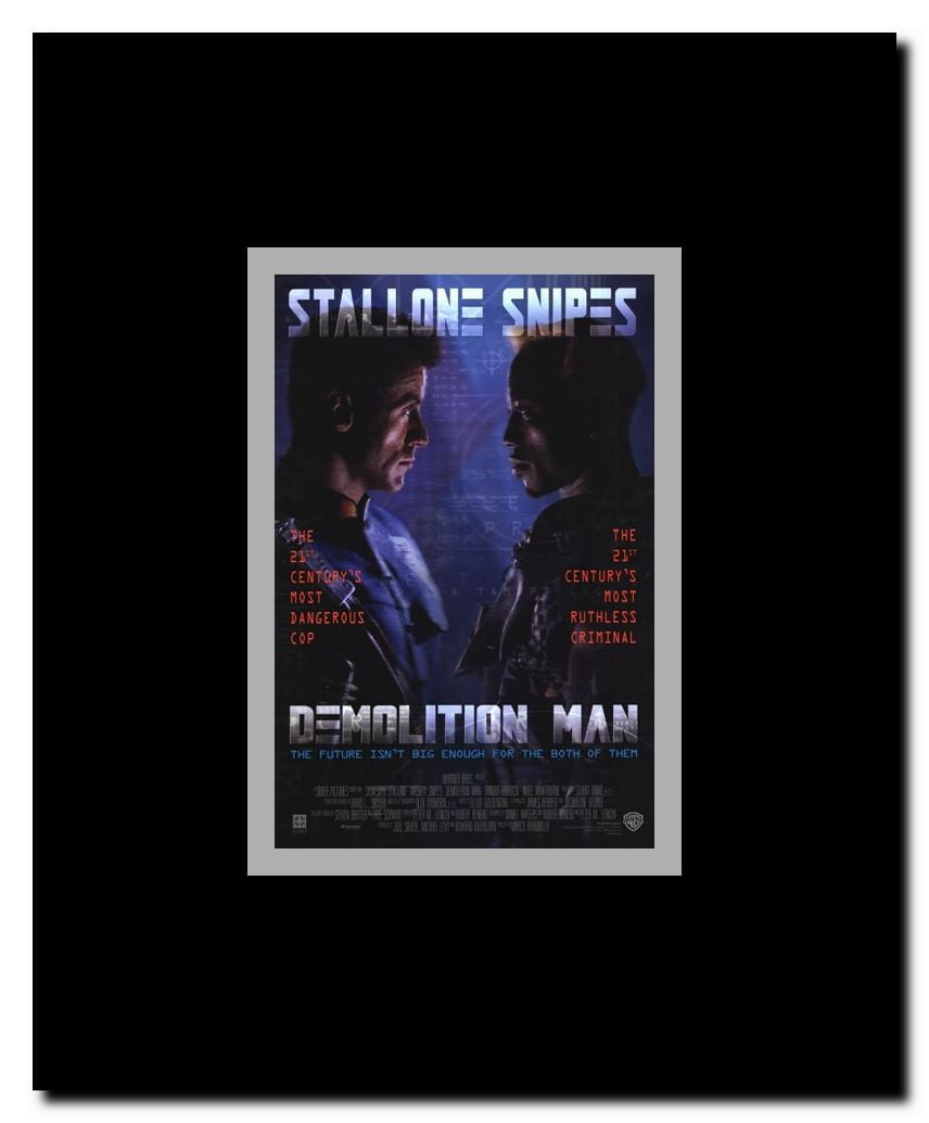 Demolition Man Framed Movie Poster