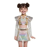 MING-4 Demon Costume Hunters Skirt Set for Girls Kids Dance Outfit Set Halloween Clothes Matching Outfits