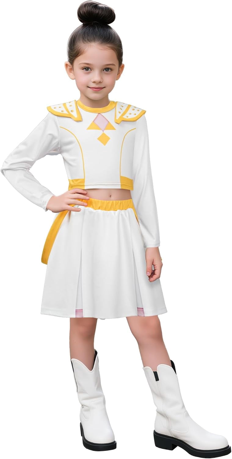 Costume Demon Hunter Per Bambine - Cosplay Ru-mii - 2 Pezzi Con Cappotto E Pantaloncini - Halloween E Teatro - Foto 12