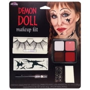 Demon Doll Face Makeup Kit ملحقات هالوين للبالغين