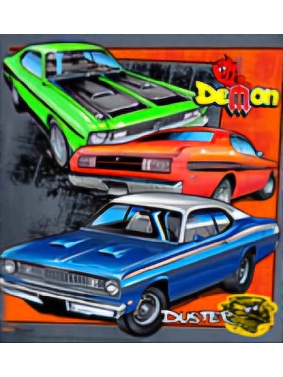 Demon/Duster Mens T Shirt Plymouth/Dodge/Mopar Johny Rockstar Brand